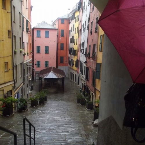 Gênes lorsqu’il Pleut